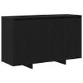 vidaXL Servírovacia skriňa Čierny dub 120 x 41 x 75 cm
