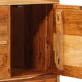 vidaXL Komoda s dverami Prírodná 55 x 30 x 90 cm Pevné akáciové drevo