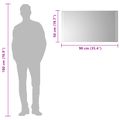 vidaXL Zrkadlo do kúpeľne s LED Priehľadná 90 x 50 cm tvrdené sklo