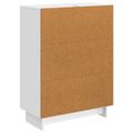 vidaXL Servírovacia skriňa Biela s vysokým leskom 66 x 34,5 x 90 cm