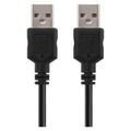 Kábel USB 2.0, A/M – A/M, 2m, čierna, EMOS S70200