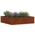 vidaXL Obrubník trávnika 6 ks 50 x 50 x 13 cm Hrdzavý