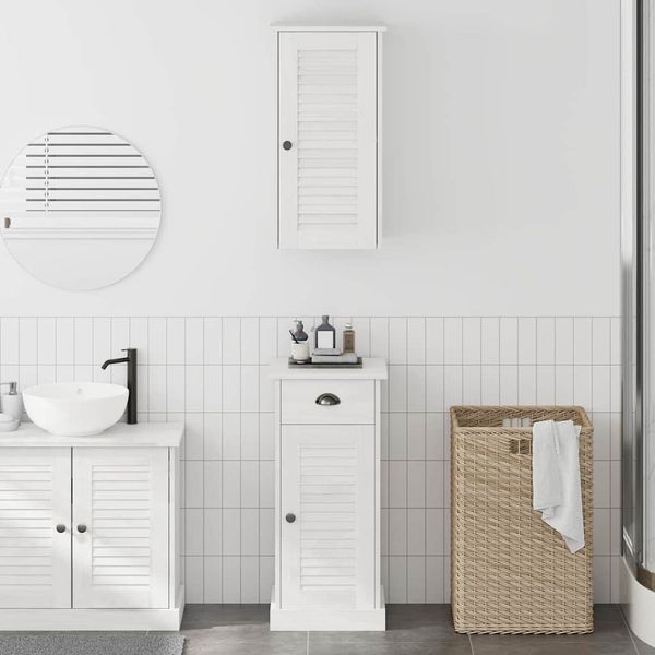 vidaXL Kúpeľňová skriňa VIGO 2 pcs Biela a antik biela 37 x 34 x 80 cm