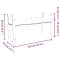 vidaXL Lavička čierna 110x45x60 cm zamat