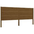 vidaXL Posteľný rám s čelom medovo-hnedý 200x200 cm masívne drevo
