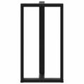 vidaXL Nohy barového stola v tvare T, 2 ks, čierne, 60x35x(110-111) cm, oceľové