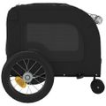 vidaXL Vozík za bicykel pre domáce zvieratá Čierna 125 x 53 x 54 cm