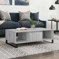 vidaXL Konferenčný stolík sivý sonoma 104x60x35 cm kompozitné drevo