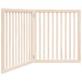 vidaXL Brána pre psa skladacia 2 panely 160 cm topoľové drevo