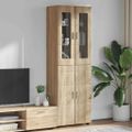 vidaXL Highboard FLORIN 60 x 35 x 182 cm Sonoma dub Kompozitné drevo
