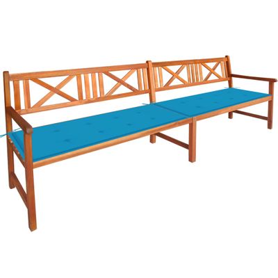 vidaXL Záhradná lavička s podložkami 240 cm akáciový masív