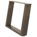 vidaXL Nohy konferenčného stolíka v tvare U, 2 ks, prírodná oceľ, 70 x (42-43) cm, oceľ