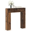 vidaXL Rám krbu Staré drevo 102 x 18 x 100,5 cm Kompozitné drevo