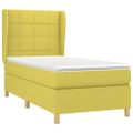 vidaXL Boxspring posteľ s matracom zelená 100x200 cm látka
