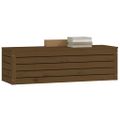 vidaXL Úložný box medovo-hnedý 109x36,5x33 cm masívna borovica