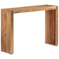 vidaXL Konzolový stolík 110x30x76 cm masívne akáciové drevo