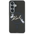 Puzdro Karl Lagerfeld IML KC Script MagSafe pre Samsung Galaxy S26 Plus čierne