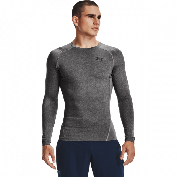 Kompresné tričko HG Armour Comp LS Grey - Under Armour, veľkosť M, veľkosť oblečenia M