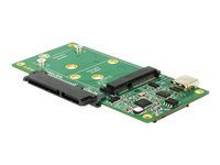 Adaptér rozhrania - 2.5", mSATA, M.2 - M.2 Card / SATA 6Gb/s / mSATA - USB