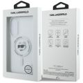 Púzdro Karl Lagerfeld na Samsung Galaxy S25 Edge HC MAGSAFE IML METAL CHOUPETTE HEAD biela