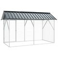 vidaXL Klietka pre vtákov Antracitová 227 x 112 x 141 cm