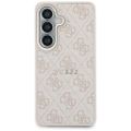 Puzdro Guess 4G Embossed Ring MagSafe pre Samsung Galaxy S26 ružové