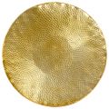 vidaXL Tepaný hliníkový konferenčný stolík 70x30 cm farba mosadze