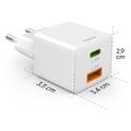 HAMA Rýchlonabíjačka, USB-C/A PD/QC 30W