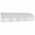 vidaXL Klietka pre sliepky 4 ks Strieborná 800 x 200 x 200 cm