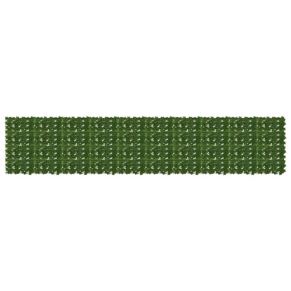 vidaXL Balkónový plôtik s listami Zelená 500 x 100 cm