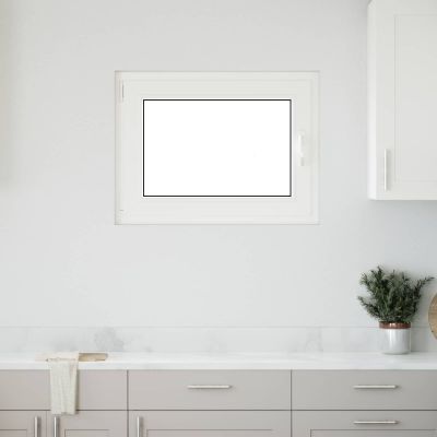 vidaXL Podkrovné okno RISOR 80 x 60 cm PVC a sklo Biela