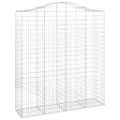 vidaXL Oblúkový gabionový kôš 6 ks 200x50x220/240cm pozinkované železo
