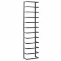 vidaXL Stojan na uteráky čierny 24x12x96 cm oceľ