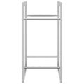 vidaXL Stojan na krbové drevo 50x28x56 cm nehrdzavejúca oceľ
