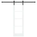 vidaXL Posuvné dvere ORKDAL Biela a čierna 61 x 198,5 cm