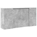 vidaXL Recepčný stôl betónovo sivý 200x50x103,5 cm kompozitné drevo
