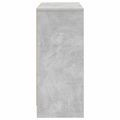 vidaXL Servírovacia skriňa Betónová šedá 88,5 x 27,5 x 63,5 cm