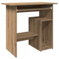 vidaXL Stôl dub artisan 80x45x74 cm kompozitné drevo