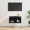 vidaXL TV nástenná skriňa 60 x 30 x 30 cm Čierny dub Kompozitné drevo