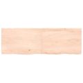 vidaXL Kúpeľňová doska 120x40x(2-4) cm neošetrený masív
