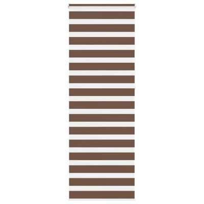 vidaXL Zebra roleta hnedá 75x230 cm šírka látky 70,9 cm polyester