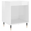 vidaXL Nočné stolíky 2 ks lesklé biele 40x35x50 cm kompozitné drevo