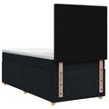 vidaXL Posteľ boxspring s matracom Čierna 80 x 200 cm Látka
