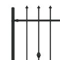 vidaXL Hrotová brána ASTEN 200 x 150 cm Čierna