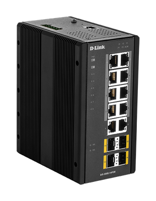 D-Link DIS-300G-14PSW Industrial Gigabit Manažérsky PoE Switch with SFP slots