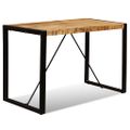 vidaXL Jedálenský stôl, masívne surové mangovníkové drevo, 120 cm