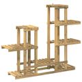 vidaXL Stojan na rastliny Biela 118 x 25 x 96,5 cm