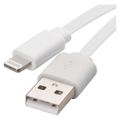 Nabíjací a dátový kábel USB-A 2.0 / Lightning MFi, 1 m, biely