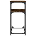 vidaXL Konzolový stolík dymový dub 100x35,5x75 cm kompozitné drevo