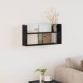 vidaXL Regál na časopisy Čierny dub 60 x 12 x 30 cm Kompozitné drevo
